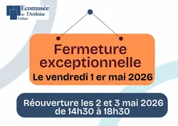 Fermeture exceptionnelle : 1er mai 2026