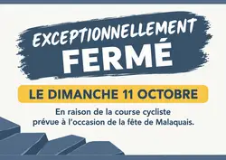 Fermeture exceptionnelle
